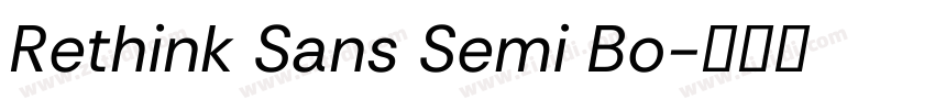 Rethink Sans Semi Bo字体转换